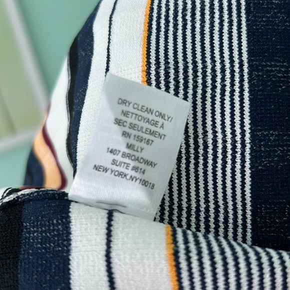 Milly Textured Tech Stripe Dress - Size M - NWT - Picture 15 of 16